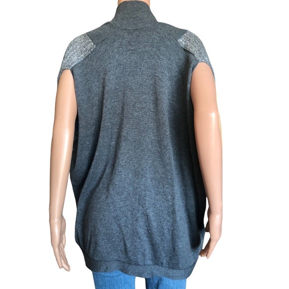 Ann Taylor Loft Sweater Womens Small Cardigan Open Sequined Short Sleeve - Picture 3 of 9